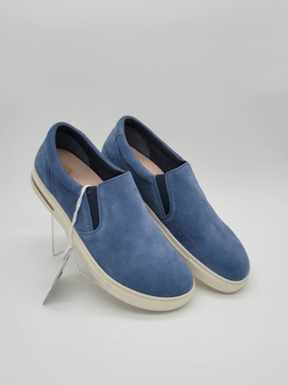 BIRKENSTOCK Oswego Slip On Shoes Suede blue Women's Size 9 medium NWOB